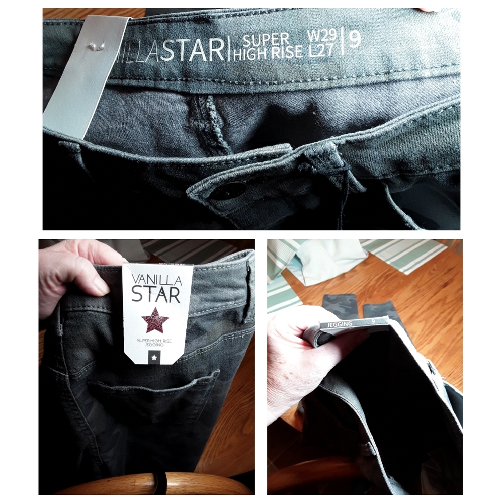 NEW Distressed Vanilla Star Junior's High Rise - Picture 8 of 8
